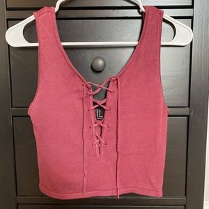 Forever 21 - Criss Cross Crop Top